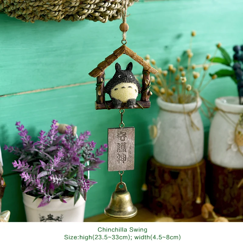 Смола DIY Тоторо колокольчик детский домашний декор милая девушка комната украшение дома колокольчик кулон подарок на день рождения животное