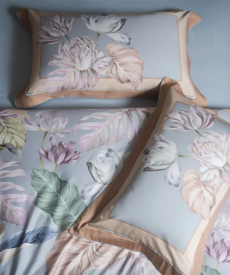 Europe American plant bedding set,full queen king cotton vintage pastoral double home textile bedsheet pillow case quilt cover