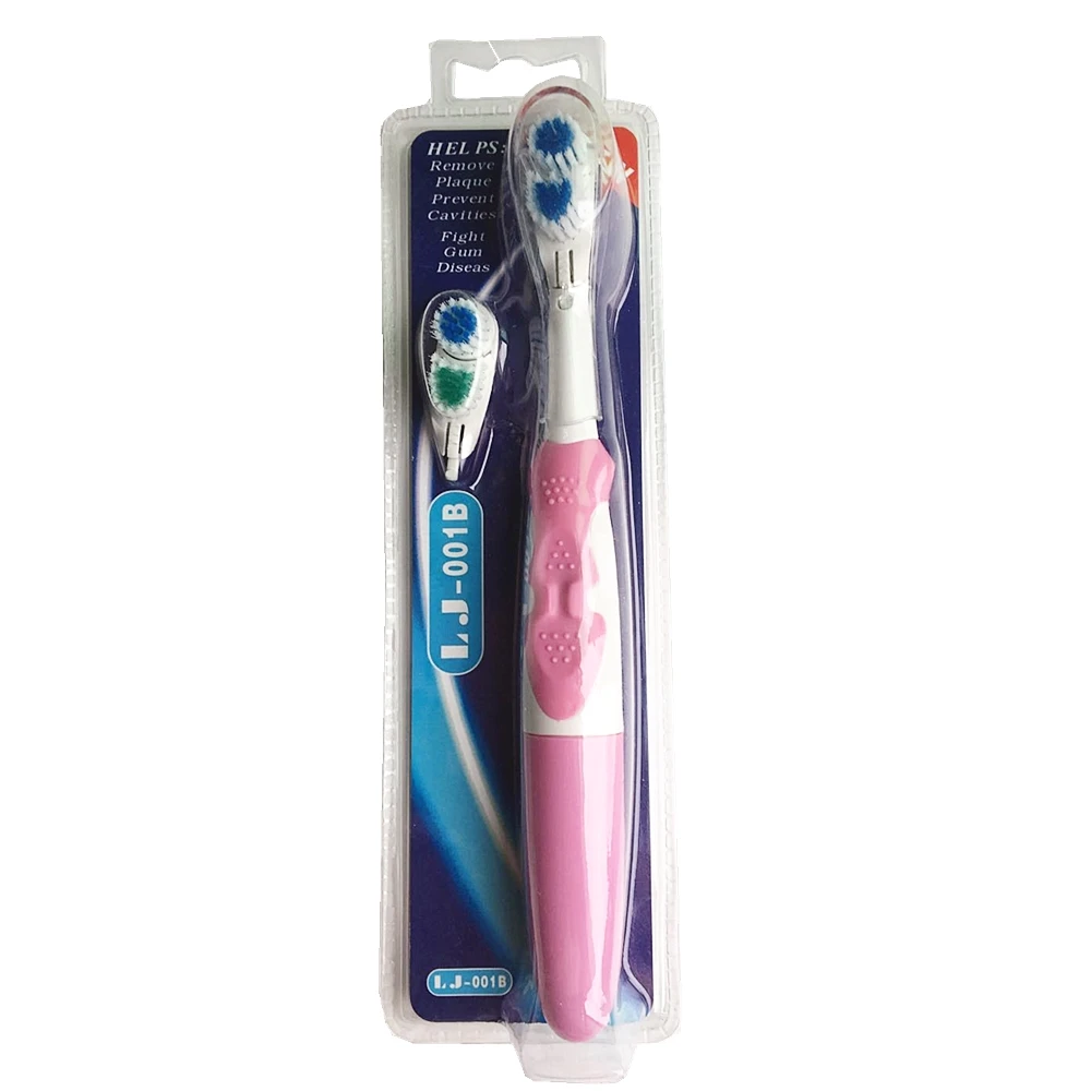 Electric toothbrush with 2 pcs toothbrush heads + 4734 Cross bristled electric toothbrush head Electric toothbrush with 2 pcs toothbrush heads + 4734 Cross bristled electric toothbrush head