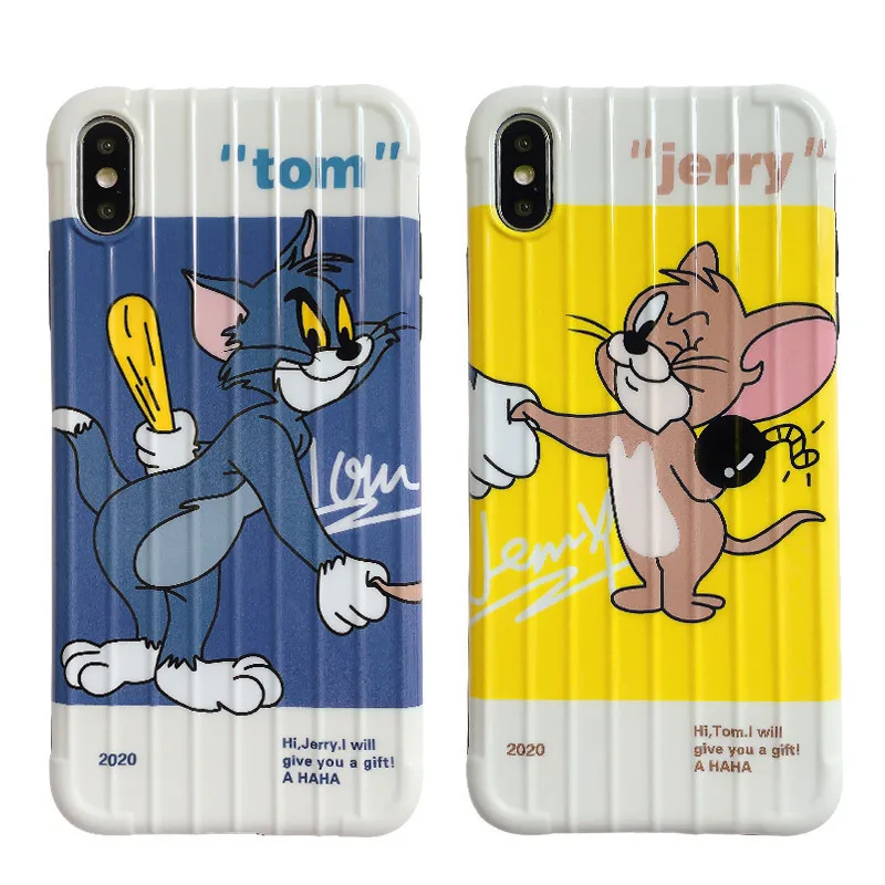Чехол для телефона Slicone Boot s для Iphone 11 Pro Max, чехол с забавным рисунком том Джерри для Iphone X XS XR 11 8 7 Plus 6s Plus XS Max, чехол