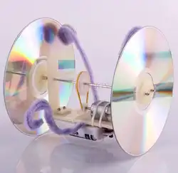 Equipamento de experimentação física auto feito tecnologia de carro de disco compacto pequeno desperdício de produção usando os alunos para manualmente