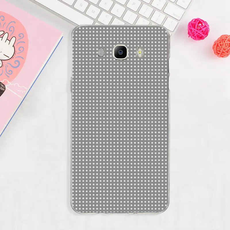 Тонкие мягкие чехлы из ТПУ для samsung Galaxy S2 S3 S4 S5 Mini S6 S7 Edge S8 S9 S10 Plus Lite в красный, черный, золотой горошек