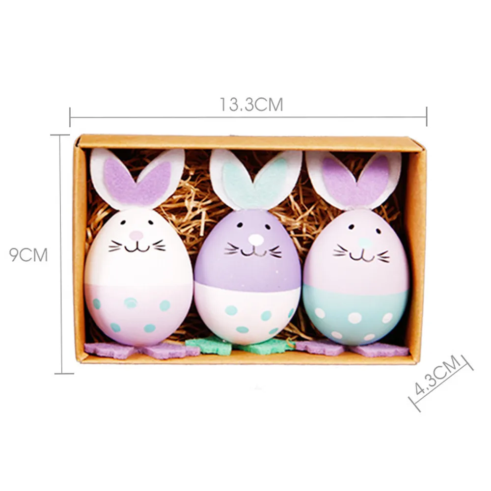 Toys for boys and girls With 3 PCs Toys Filled Easter Eggs DIY Decor Favors Toy Children's Lovely Gift friends Educational Toys