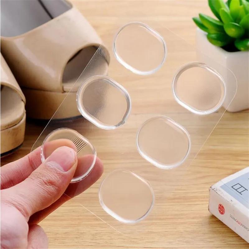 Shoe Insoles Heel Protector Pads Cushion Insole 6pcs/Pack Clear Insert Pad Insole High quality Fashion Silicone Gel Heel Cushion protector Shoe