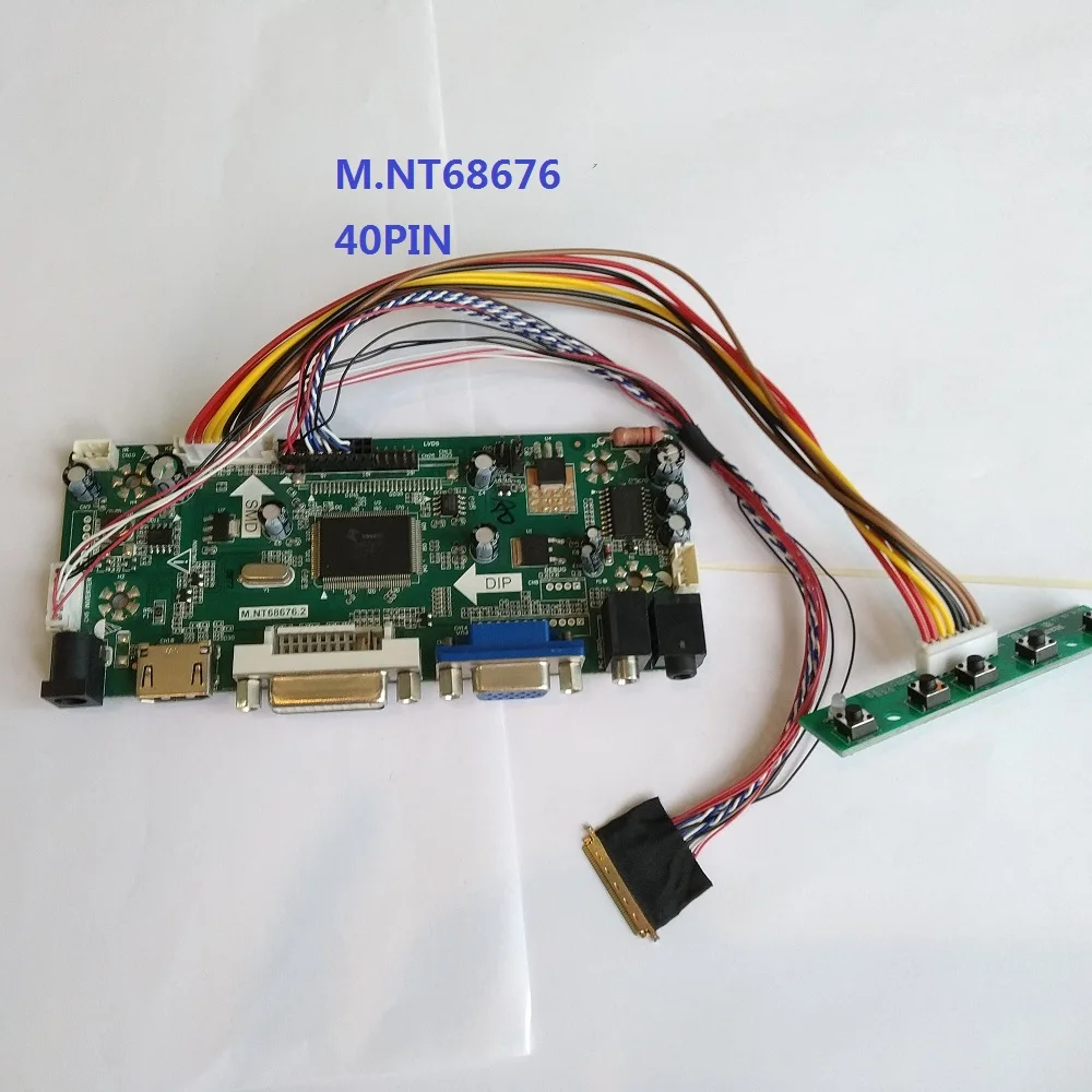 Драйвер карты DIY DVI светодиодный VGA lcd M. NT68676 для LTN156AT17 1366X768 15," панель HDMI монитор плата контроллера комплект