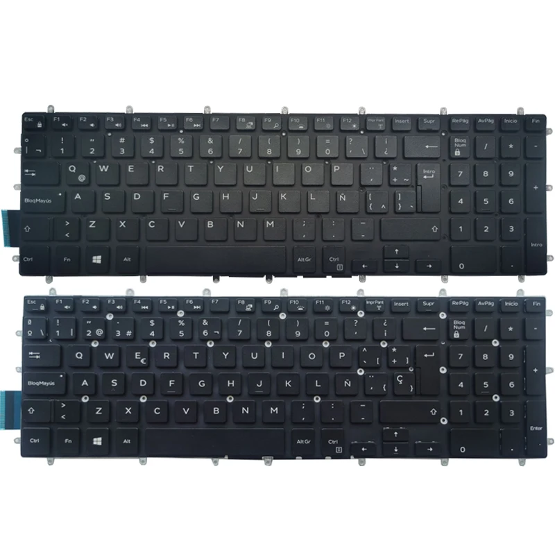 Клавиатура для ноутбука Dell Inspiron 17-5765 17-5767 17-5770 17-5775 17-7790 17 7590 5765 5767 5770 5775 с испанской