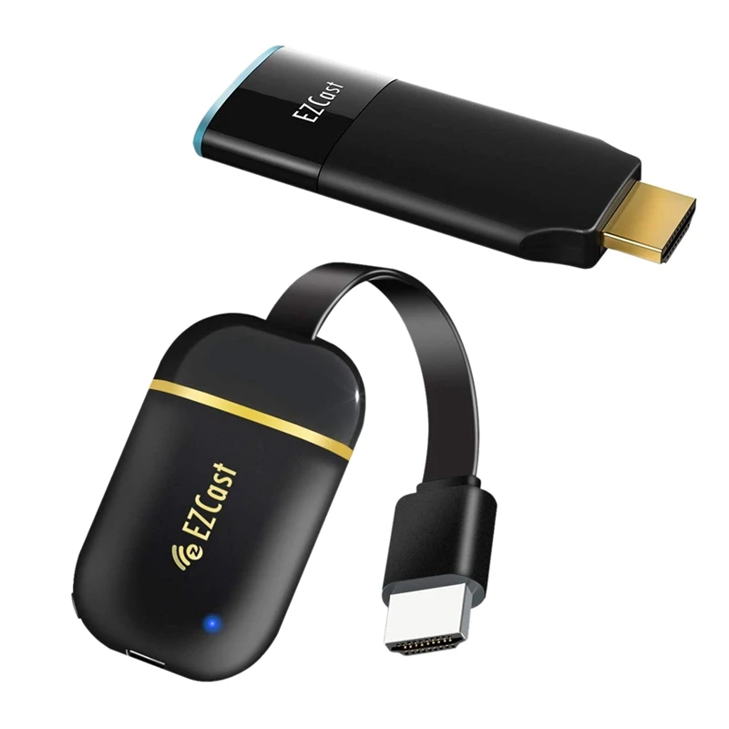 EZCast 2 шт. адаптер для беспроводного дисплея 4K HDMI WiFi экран зеркальное отображение