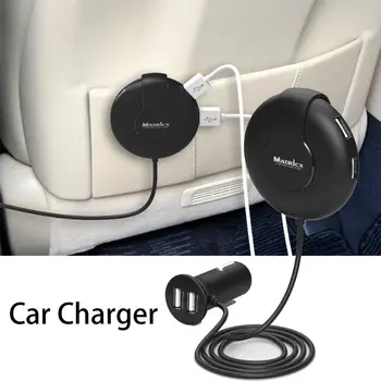 

9A Quick Charge 6USB Car Charger Car Travel Adapter With Extension Cable Battery Charging Adapter For Mobile Phone