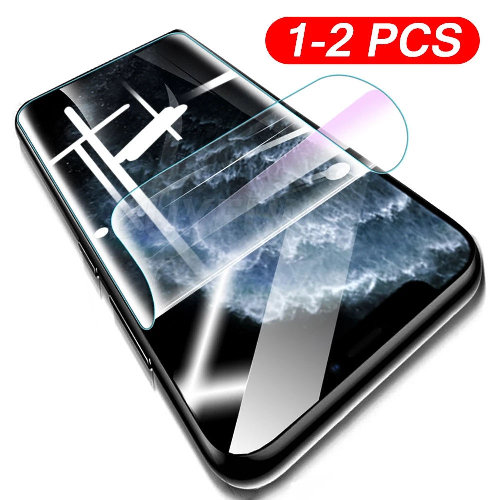 1/2 шт. Гидрогелевая пленка для iPhone 11 Pro XS Max SE 2020 Защита экрана 7 8 6 Plus X XR мягкая