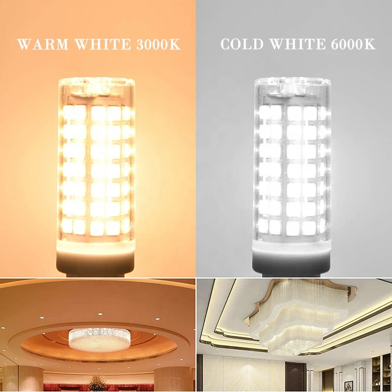 디밍이 가능한 G9 LED 전구 7W 9W 15W 18W LED 전구 AC110V 220V SMD2835 스포트라이트 샹들리에 고품질 조명 할로겐 램프 교체