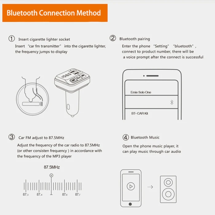Двойной USB Bluetooth автомобильный телефон зарядное устройство MP3 музыкальный плеер приемник комплект со светодиодный дисплей SP99