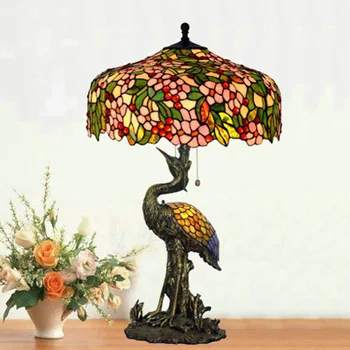 

Tiffany lamp selling 20-inch European rural apple blossoms sitting room big lamp tiffany art store decoration lamps and lanterns