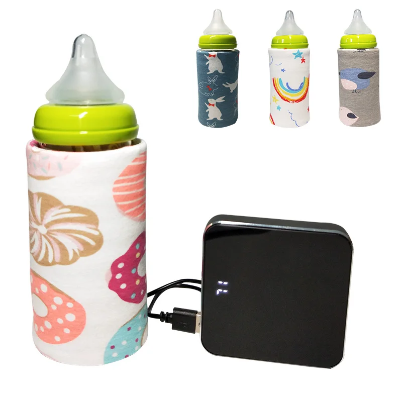 

Ins Portable USB Milk Water Warmer Travel Stroller Insulated Bag Quickly Baby Nursing Bottle Heater Infant Food Milk Outdoor Cup