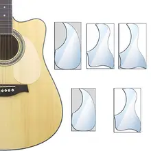 Autocollant de Pickguard pour guitare Folk, Transparent, accessoires, pièces 