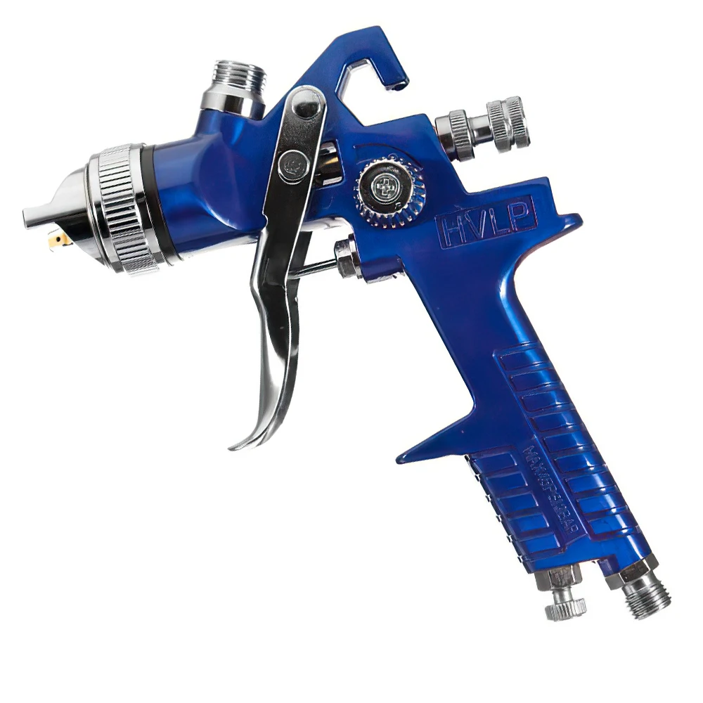 

1.4mm Nozzle Car Gravity Feed HVLP Air Paint Spray Gun With Regulator 1000cc Cup Large Capacity Spray Gun Spraying Tools
