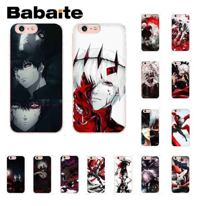 Мягкий силиконовый чехол для телефона Babaite с аниме Токийский Гуль iPhone 8 7 6 6S Plus X XS