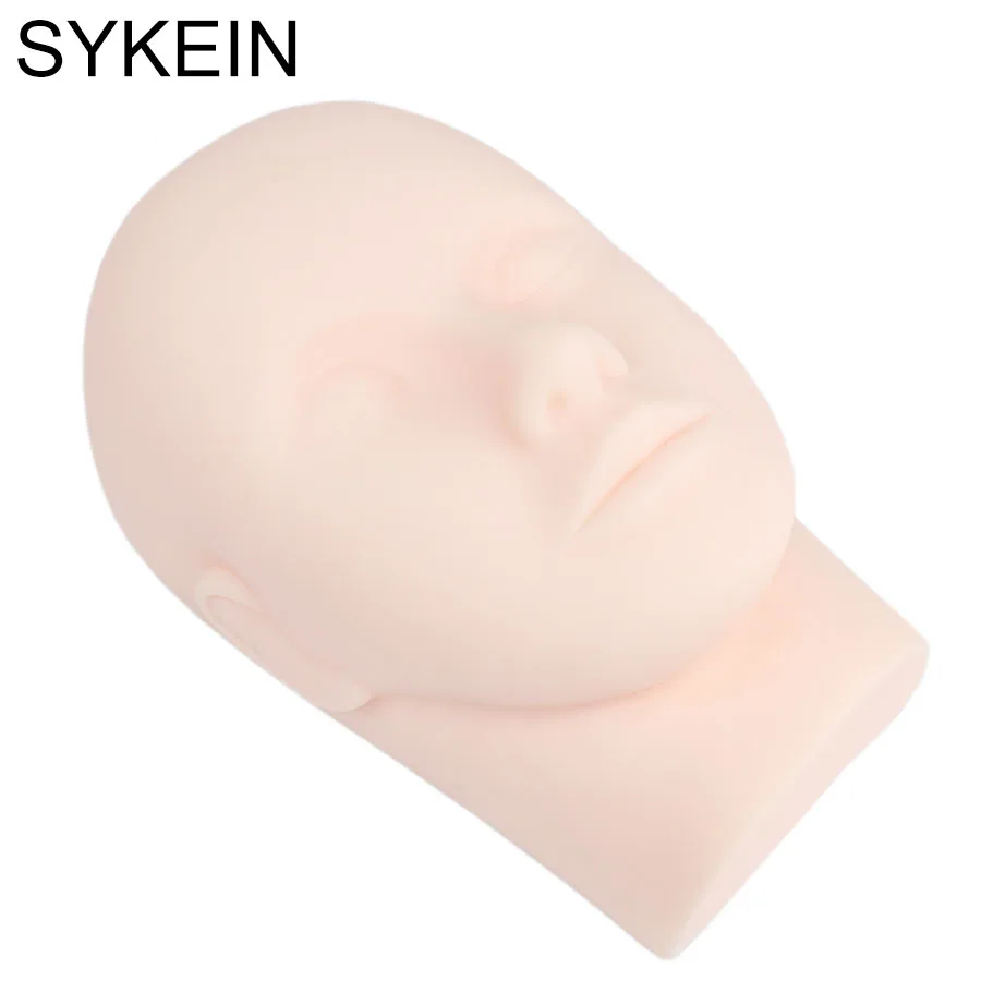 

Silicone Mannequin Model Head With Practice False Eyelashes Training Set Eyelash Extension Grafted Lashes Training Head Tool