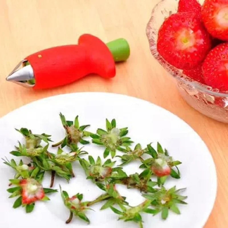 

1 PC Strawberry Hullers Kitchen Gadget Tomato&Fruit Vegetable Leaf Stem Remover Gadget Kitchen Tools