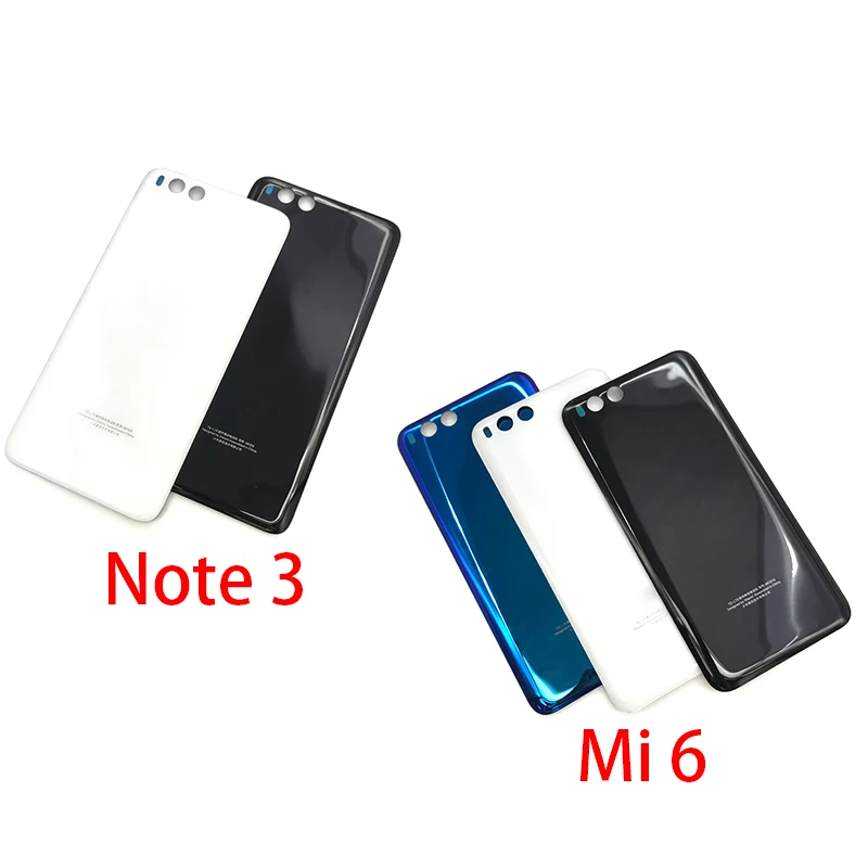 10 шт./лот для Xiaomi mi 6 mi 6 Note 3 Note3 запасная стеклянная задняя крышка батарейного отсека чехол