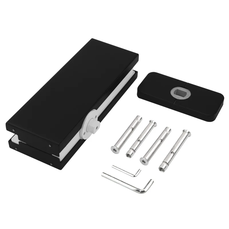 Cast Aluminum Glass Door Spring Pivot With Floor Plate Invisible