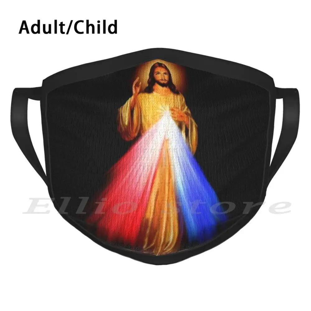 Рисунком Иисус Христос моющиеся Анти-пыль шарф маска преданности христианской