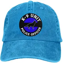Мужская и женская тонкая синяя бейсбольная кепка для полицейской K-9, джинсовая кепка для папы, Кепка для водителя грузовика