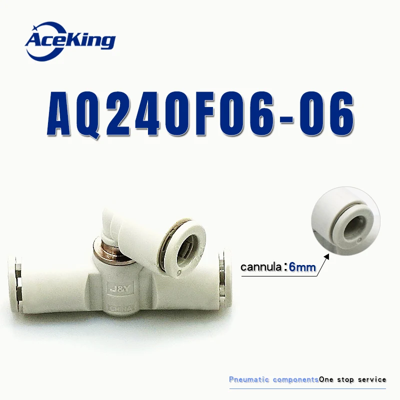 Встроенный глушитель Быстрый выпускной клапан AQ340F aq240f-04-00 06-00 04-04-06-06 односторонний клапан пневматическая труба соединение регулирует давление воздуха - Цвет: AQ240F-06-06