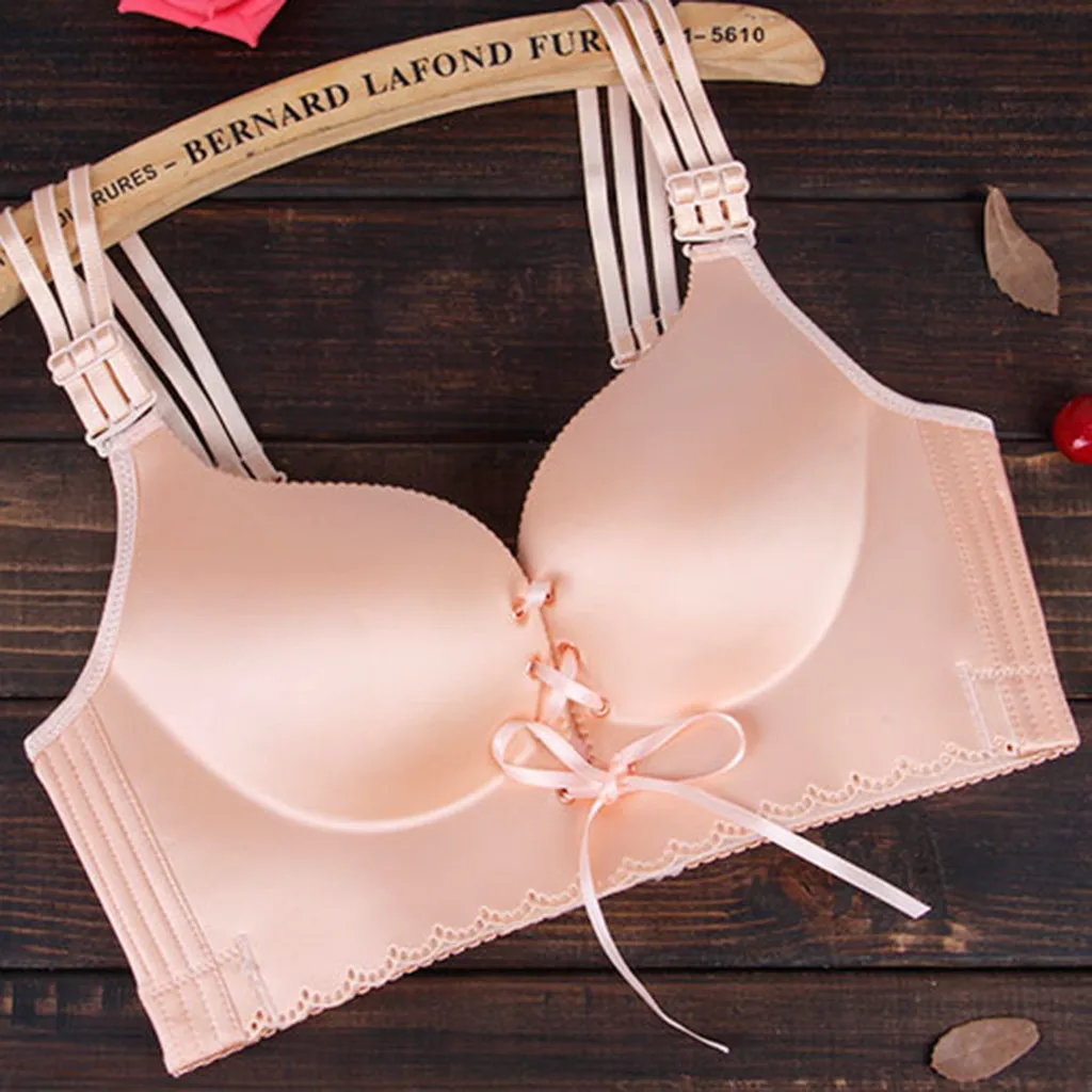 

Women's push up bra Plus Size sexy bra Adjustable Sports bralette Extra-Elastic Breathable Lace Trim Bra brassiere femme