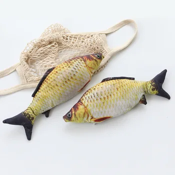 

Pet Products Dog Toys Cat Toy Interactive Electronic Pet 3D Simulation Fish Catnip Toy Playing Pet Supplies Fish Artificial Mint