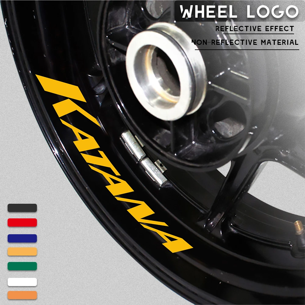 Motorcycle modified decals wheel rim reflective waterproof custom personalized decorative sticker for SUZUKI KATANA katana | Автомобили и