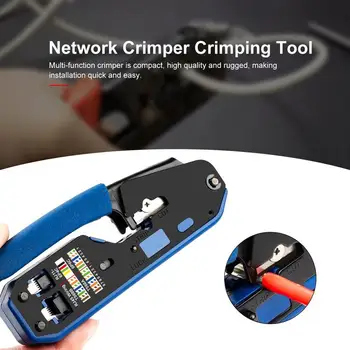 

Crimper Network Tools Crimping Cable Stripper Clamp 8P/6P Pliers Multifunctional Crimp Clip Network Cable Stripping Plier Tool