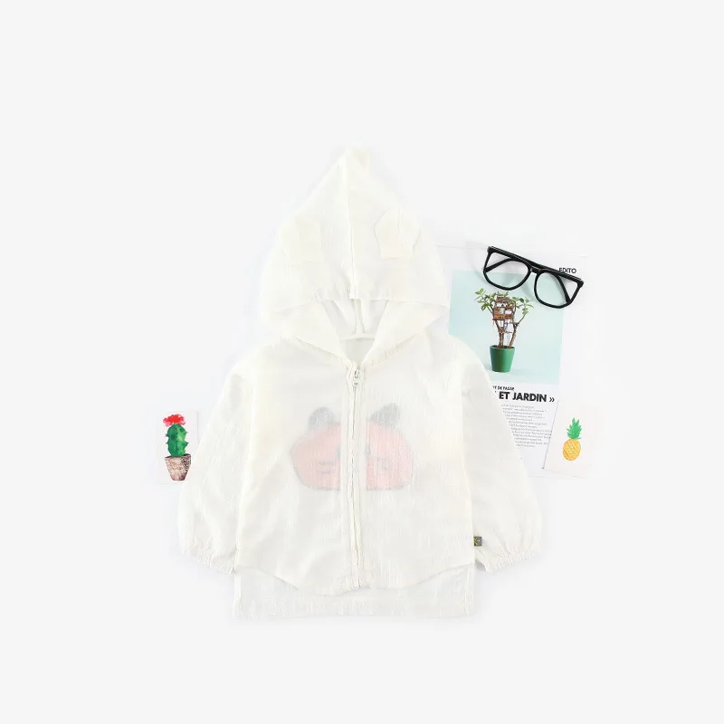 Summer Stereo Ear Cartoon Printed Coat Baby Coat Infant CHILDREN'S Wear Casual Coat