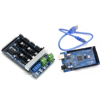 

Ramps 1.6 Expansion Control Panel with Heatsink Ramps & Mega 2560 R3 Mega2560 REV3 (Atmega2560-16AU CH340G) Board