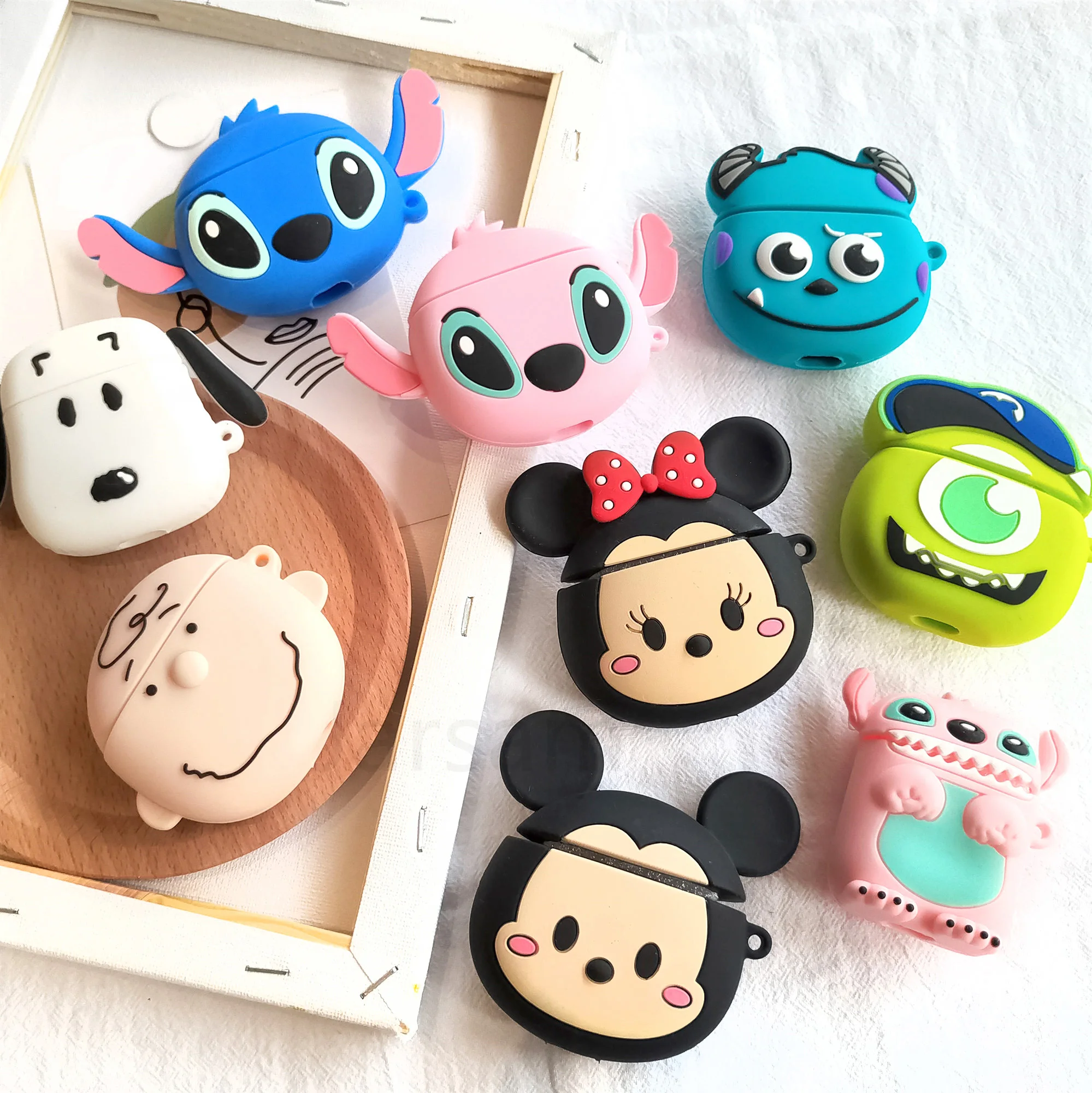 

For Airpods Case Silicone Cartoon Cover for Apple Air pods Cute Earphone Case Headphone case for Earpods Accessories