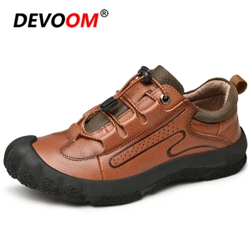 

Outdoor Hiking Shoes Men Leather Waterproof Trekking Shoes Breathable Tactical Boots Sneakers Men Sport Mountain Climbing Shoe
