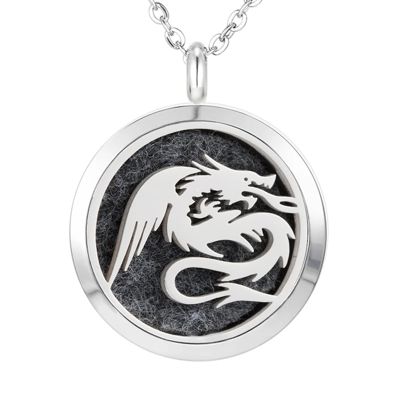 045 Essential Oil Diffuser Locket Pendant Necklace