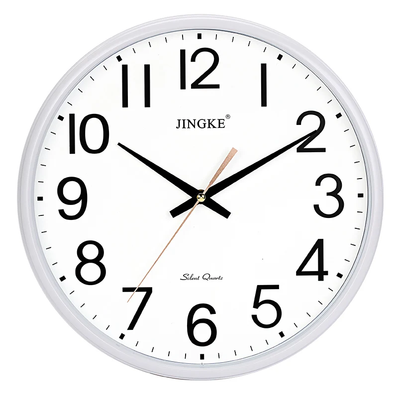 Wall Watch Simple White Round New Wall Clock Design Home Decoration Clock For Bedroom Relogio De Parede Free Shipping GG50gz - Цвет: 4