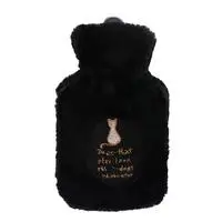 1000ML Hot Water Bottle Plush Winter Plush Portable Hot Water Bag With Cover Rubber Hand Warmer Water-filled Bag Outdoor Camping - Цвет: B02