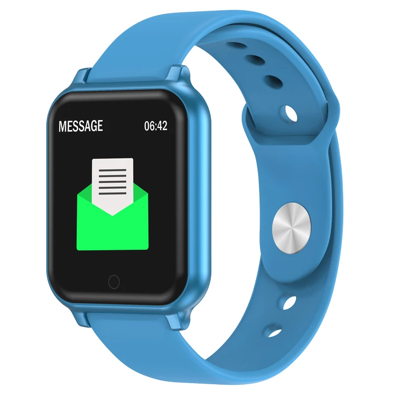 696 T70 умный браслет в реальном времени Пульс кровяное давление усталость мониторинг фитнес-трекер пользовательские смарт-будильник часы для мужчин - Цвет: Blue