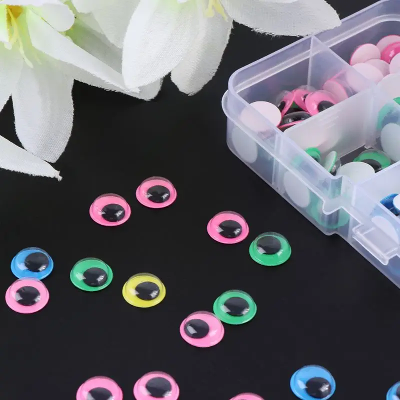 200 шт 10 мм самоклеющиеся защитные кукольные глаза DIY поделки ручной работы