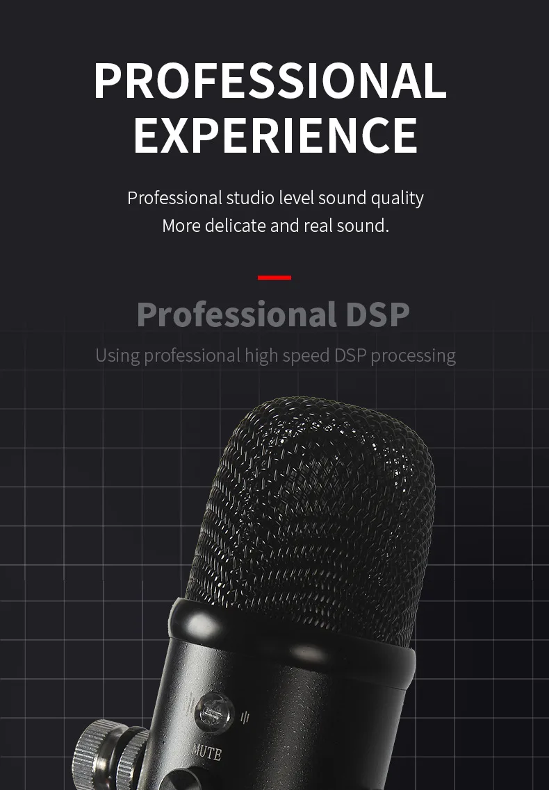 电容麦 USB支架套装高采样降噪家用电脑录音游戏有线话筒跨境专供_C4_25