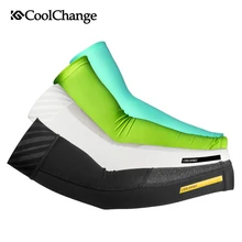 CoolChange glace tissu cyclisme bras chauffe-bras Sports d'été vtt vélo bras manchon Protection UV course basket-ball vélo bras manches