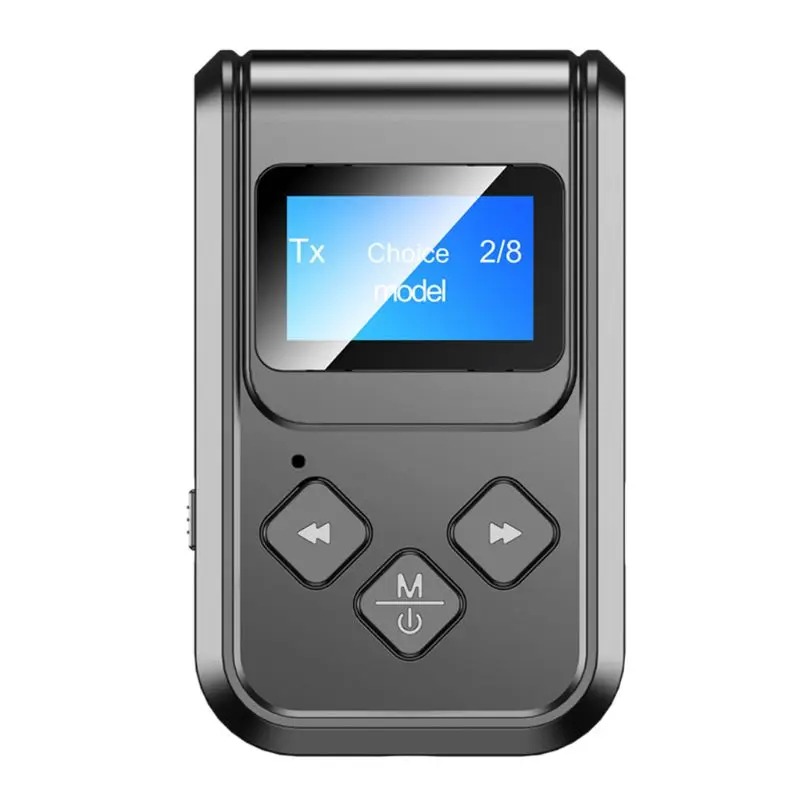 

Wireless Bluetooth 5.0 Transmitter Receiver with LCD Display Screen Adapter