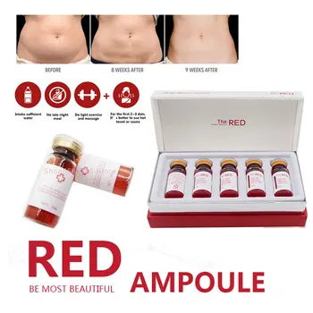 

Korea Red Ampoule Solution 10ml Nursing Liquid Loss Weight Lipolytic Injection Dissolve Fat Lipolysis for Hyaluron Pen Fat Burn