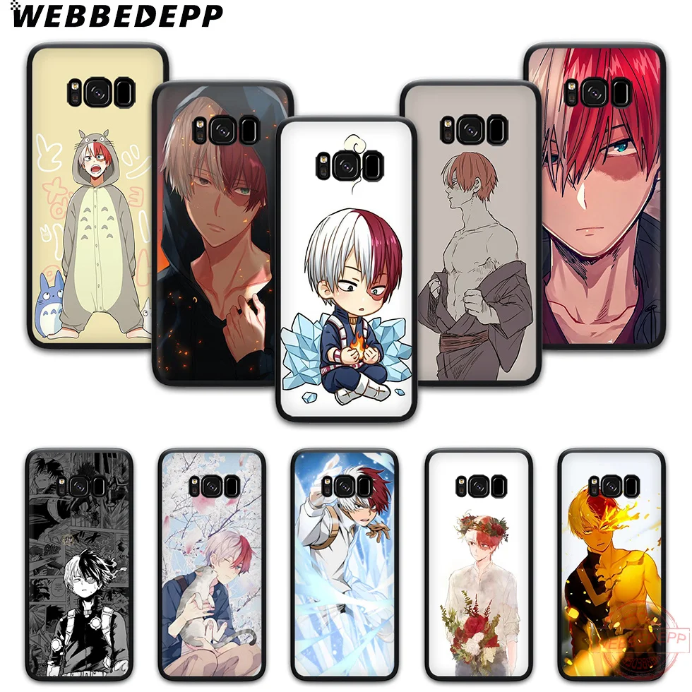 WEBBEDEPP шото Todoroki мягкий чехол для телефона с изображением цветов Samsung S6 S7 край S8 S9 S10