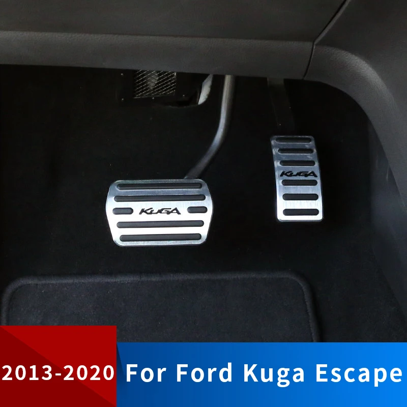 Car Foot Pedal Fuel Accelerator Brake Pedal Cover For Ford Kuga 2 Mk2