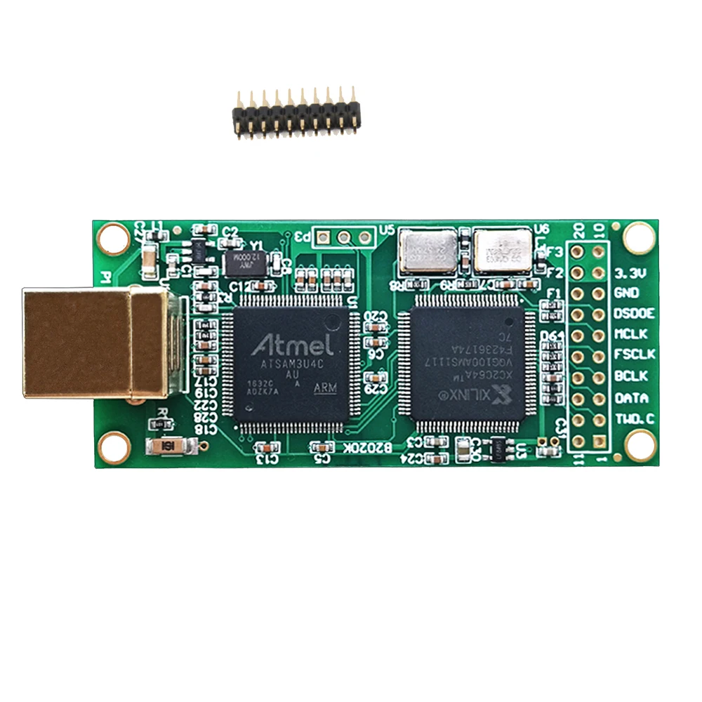 Lusya Italian Amanero Module DSD ES9038 Sound Card USB Decoder Headphone AMP Board T0555