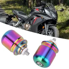 Мотоцикл пробковая рукоять ручка баланс Блокировка Терминал Подходит для Honda CB650F нержавеющая сталь