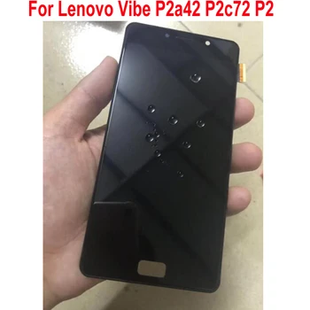 

100% Test Working LCD Display Touch Panel Screen Digitizer Assembly with Frame For Lenovo Vibe P2a42 P2c72 P2 Phone Sensor Parts