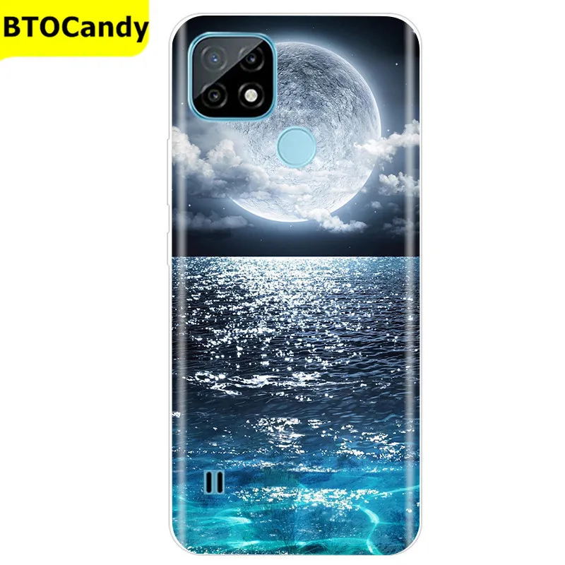 For Realme C21 Case Soft Tpu Silicone Case For OPPO RealmeC21 C 21 Phone Cover Fundas RMX3201 Bumper Case For Realme C21 Cover pouch phone Cases & Covers